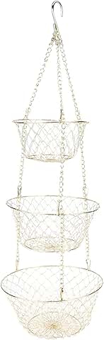 Three-Tier Hanging Fruit and Vegetable Basket