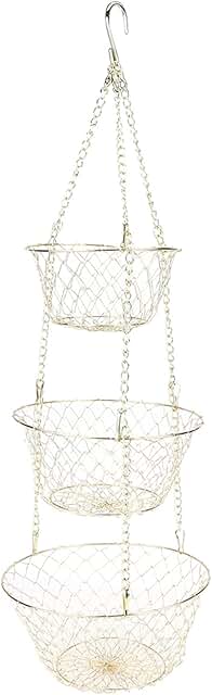 Three-Tier Hanging Fruit and Vegetable Basket