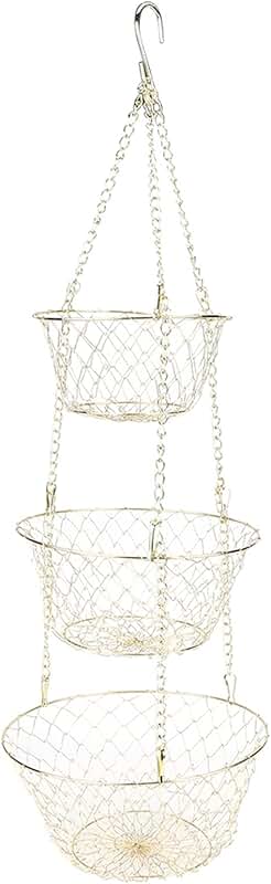 Three-Tier Hanging Fruit and Vegetable Basket