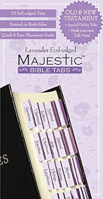 Lavender Bible Tabs