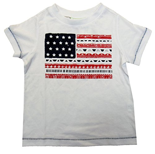 Baby Boys   0-24 Months  Graphic-Print Stars and Stripes T-Shirt 3-6 Months Bright White