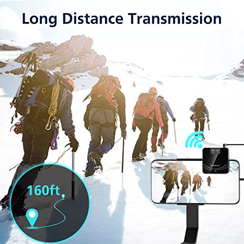 Wireless Lavalier Microphone for Camera,iPhone,Lavalier Wireless Microphone for YouTube,Live Streaming,TikTok,Vlogging,Interview