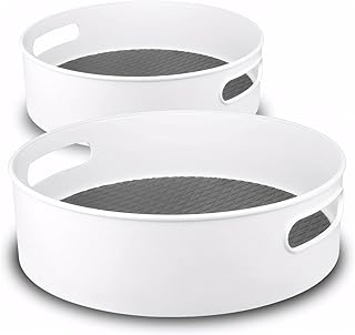 Rotating Lazy Susan Organizers, 2 Pack, 9" and 12"