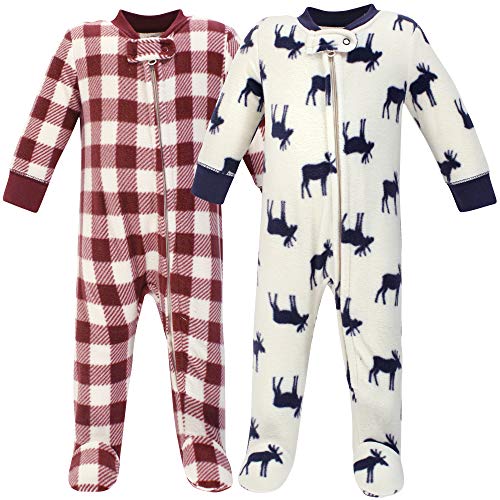 uni  baby Fleece and Play Sleepers, Mouse Pack, 3-6 Months US