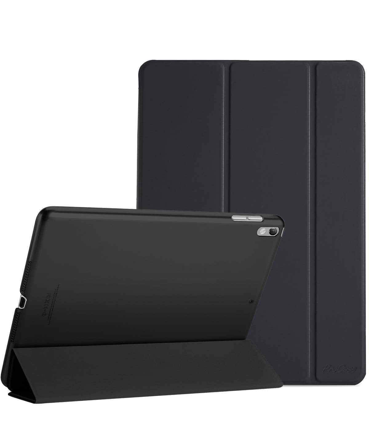 iPad Air (3rd Gen) 10.5" 2019 / iPad Pro 10.5" 2017 Case, Ultra Slim Lightweight Stand Smart Case Shell with Translucent Frosted Back Cover for Apple iPad Air (3rd Gen) 10.5" 2019 -Black