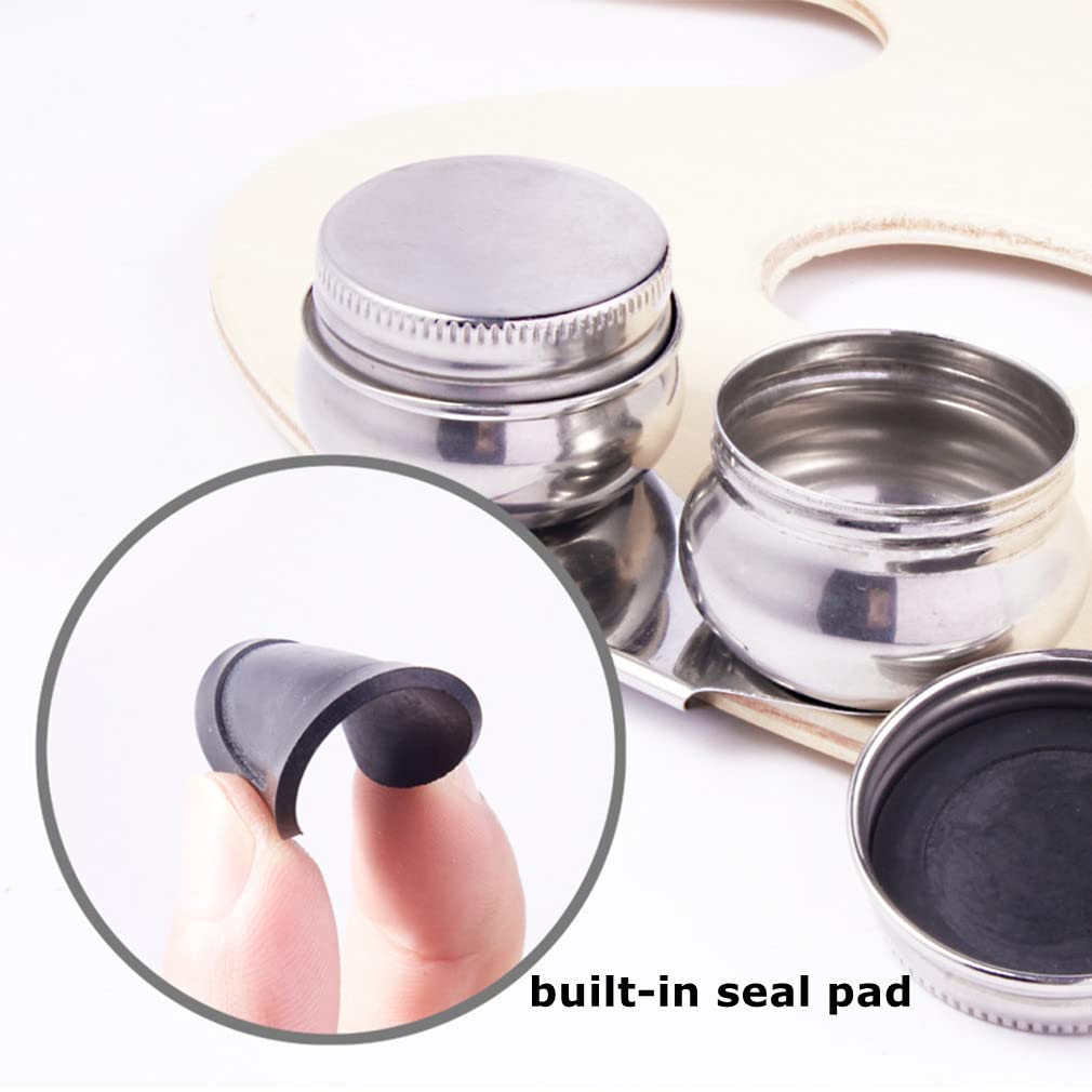 Stainless Steel Oil Painting Palette Cup 1PC