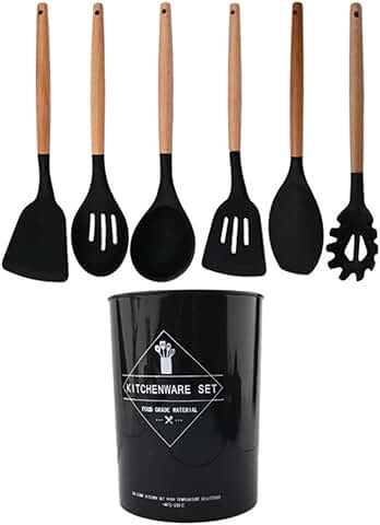 White Food Grade Silicone Kitchen Utensil Set