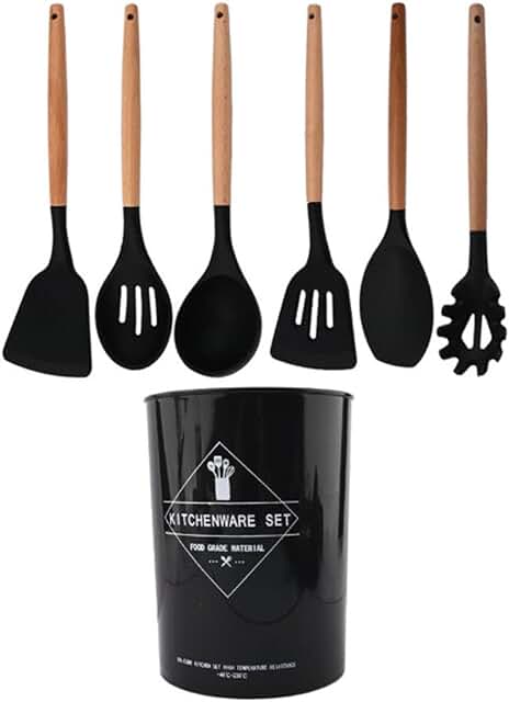 White Food Grade Silicone Kitchen Utensil Set