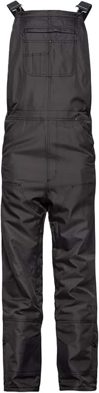 Men's Fleece-Lined Insulated Cold Weather Bib Overalls
