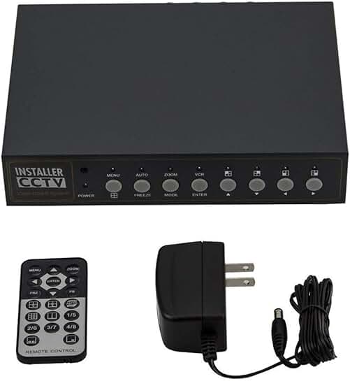 4-Channel CCTV Video Quad with Loopout and Remote