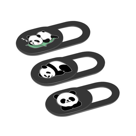 3 Camera Privacy Covers with Cartoon Animal Design