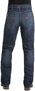 Men's Dark Wash Slim Straight Jeans 36W x 36L