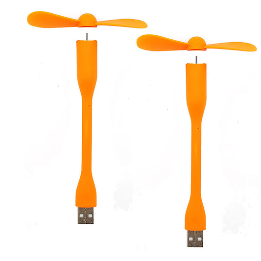 Mini Portable USB Flexible Fans, 2 Pack