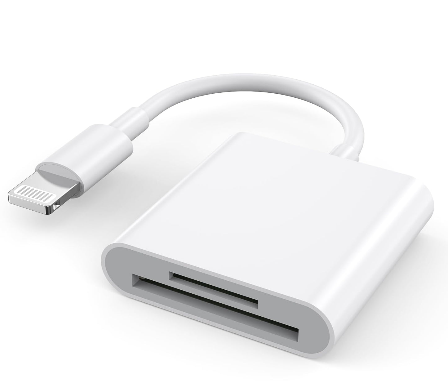 Dual Slot Lightning Card Reader for iPhone and iPad