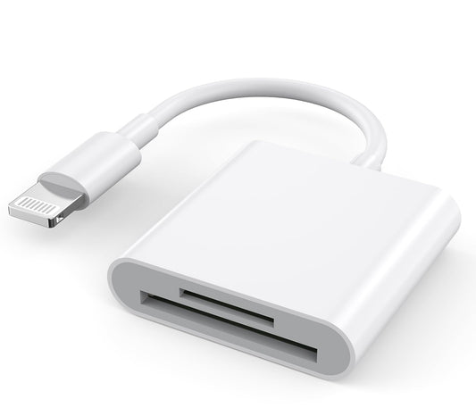Dual Slot Lightning Card Reader for iPhone and iPad