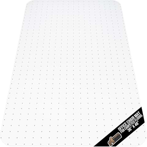 Slip Resistant Office Chair Mat for Carpet Floors, 36x48