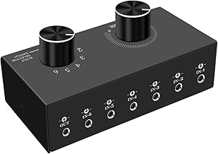 6-Way 3.5mm Stereo Audio Switcher