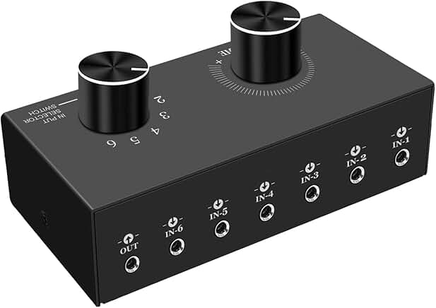 6-Way 3.5mm Stereo Audio Switcher