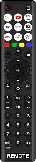 Voice remote control for Hisense TV with streaming apps