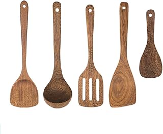 Wooden Kitchen Utensils and Cookware Set