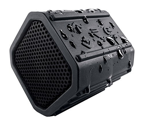 Ecopebble Rugged and Waterproof Wireless Bluetooth Speaker - Retail Packaging - Black
