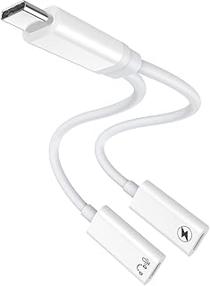 USB C Splitter for Charging and Audio