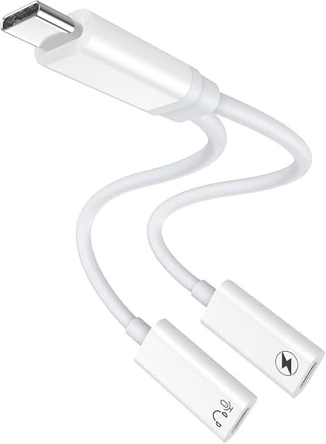 USB C Splitter for Charging and Audio