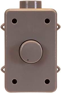 Outdoor speaker volume controller in gray