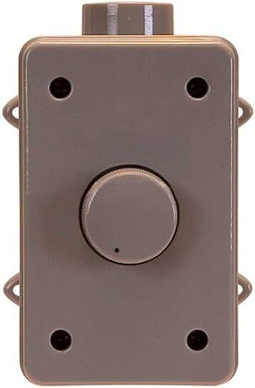 Outdoor speaker volume controller in gray