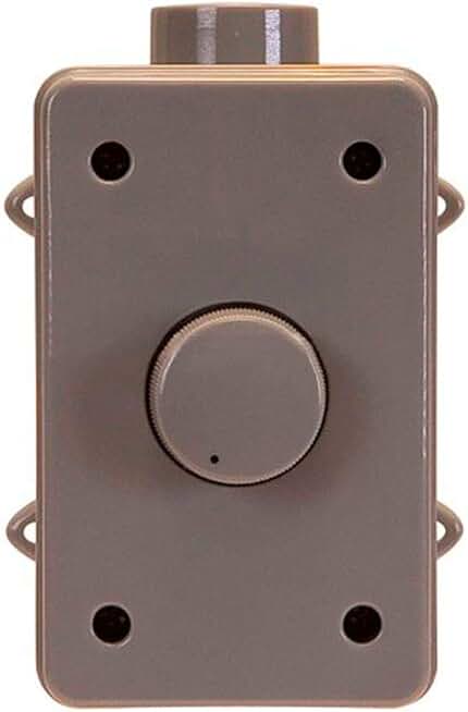 Outdoor speaker volume controller in gray