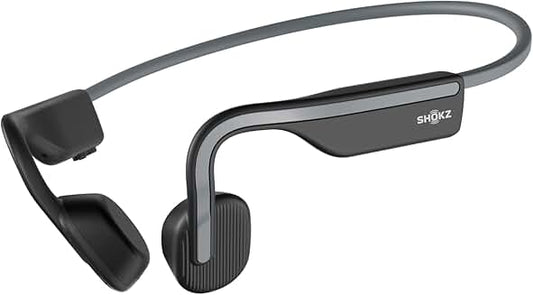 Open-Ear Bluetooth Sport Headphones, Sweatproof, Grey