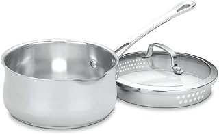 2-Quart Stainless Steel Saucepan with Cover