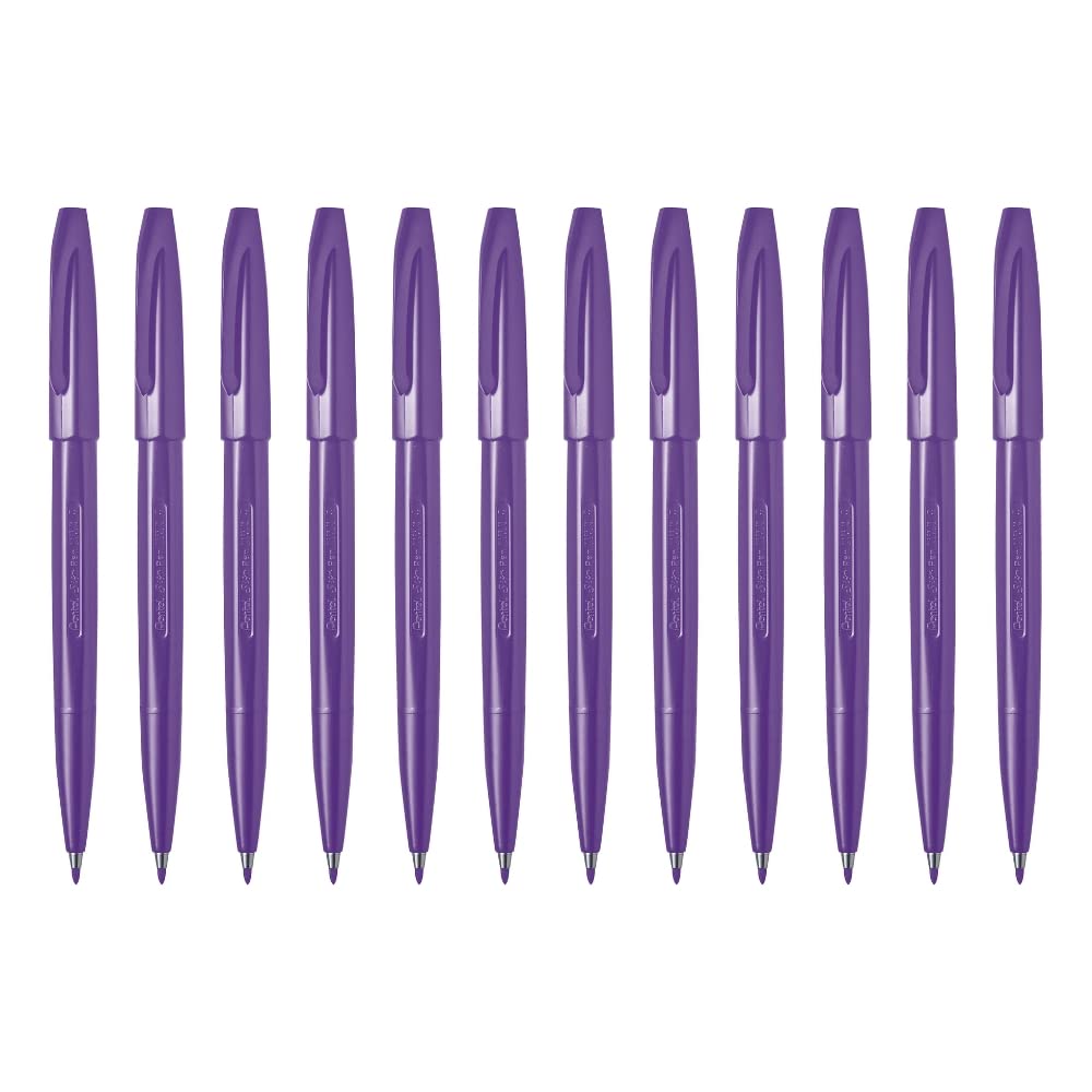 Violet Fiber-Tipped Pen, 12 Pack