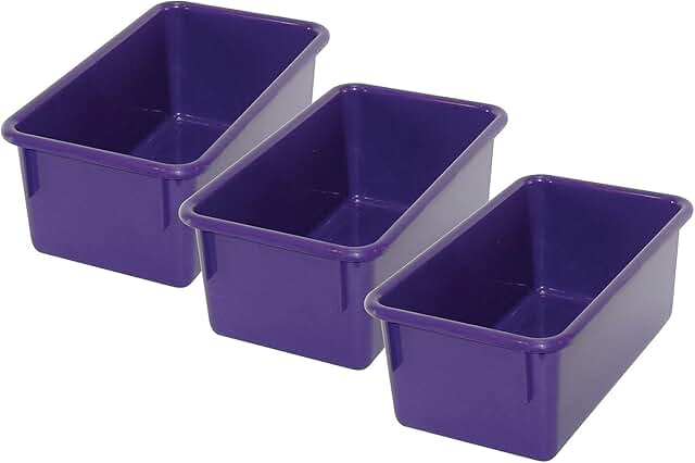Purple Stowaway Tray Set of 3