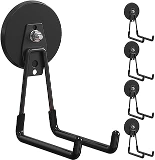 Set of 4 Heavy Duty Magnetic Hooks for Indoor and Outdoor Use