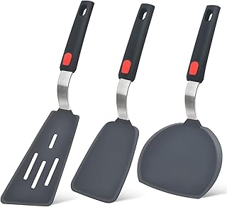 Set of 3 Silicone Spatulas for Cooking