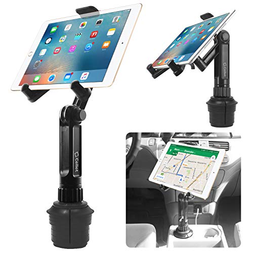 Cup holder tablet mount for various tablets