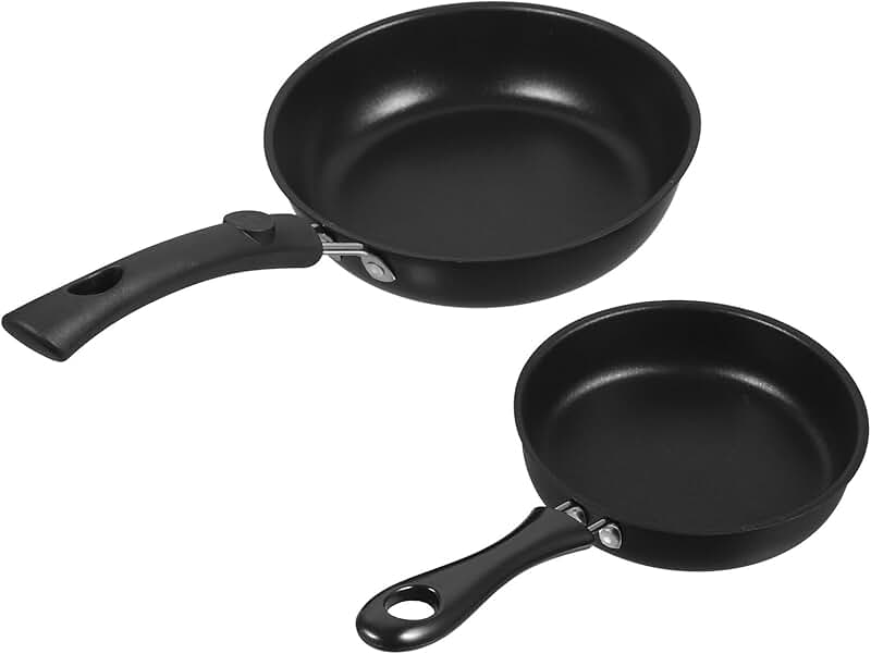 Mini Nonstick Egg Frying Pans, 2-Pack