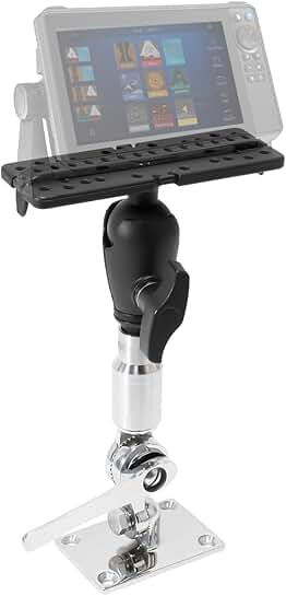 Fish Finder Mount with Stainless Steel Base and 360° Rotation