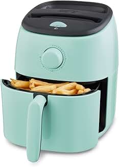 Compact 2.6 Qt. Electric Air Fryer Oven in Aqua