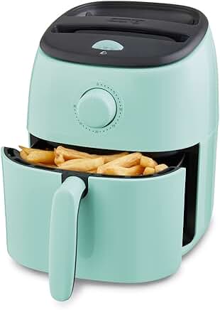 Compact 2.6 Qt. Electric Air Fryer Oven in Aqua
