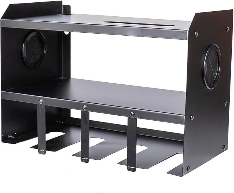 Steel 4-Bay Power Tool Storage Rack