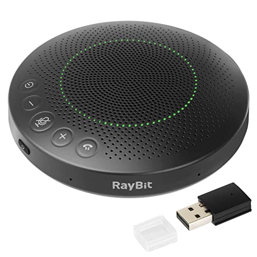 Bluetooth Speakerphone with Microphone Enhanced Voice Pickup Bluetooth Conference Speaker Hands-Free Cancellation Noise Suppression, for Skype/Zoom/Teams/Google Meet/Windows/Mac