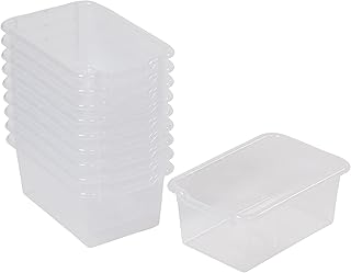 10 Clear Front Storage Bins for Organization
