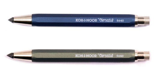 Set of 2 metal mechanical pencils with lead sharpener