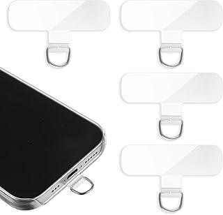 Transparent phone lanyard patches, 4-pack