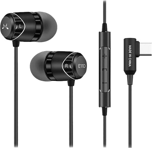 In-Ear Stereo Headphones with USB-C, 10mm Drivers