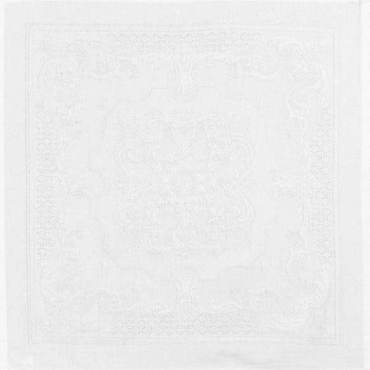 '-thiebaut, Beauregard Blanc (White), Set of 4 Cloth Napkins, 22 Inches X 22 Inches, 100 Percent Cotton