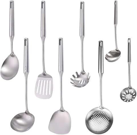 8-Piece Stainless Steel Kitchen Utensil Set