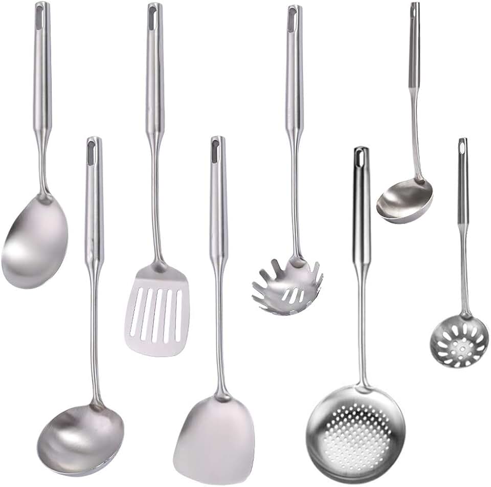 8-Piece Stainless Steel Kitchen Utensil Set